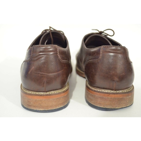 Todd Welsh 10 M Brown Lace Up Oxford Dress Shoes - Picture 4 of 6